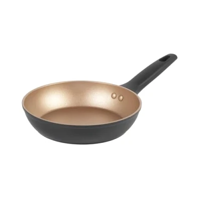 Image of Russell Hobbs RH01665BEU7 Opulence Frying Pan 20 cm Non Stick, Induction Hob Fry Pan, Forged Aluminium, Soft Grip Handle, PFOA Free, Suitable For All Stoves, Safe Dishwasher Cleaning, Gold