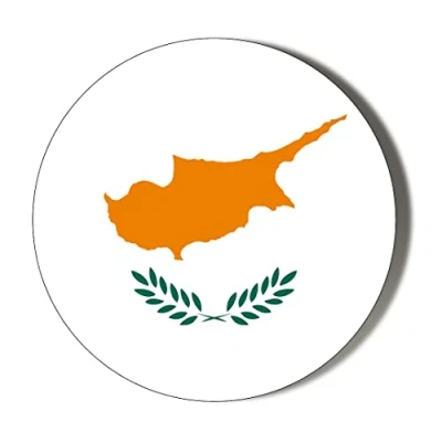 Image of CYPRUS FLAG 38mm Round Fridge Magnet