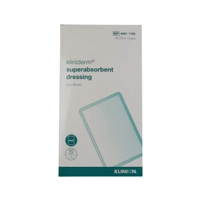 Image of Kliniderm Superabsorbent Dressings 20cm x 40cm (Box of 10 dressings)