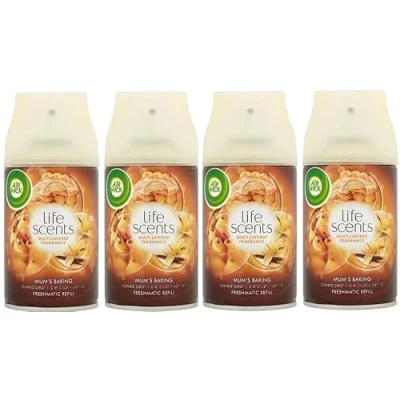 Image of 4 x Air Wick Freshmatic Max Automatic Spray Refill 250ml Mum&#039;s Baking