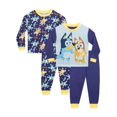 Image of Bluey Pyjamas Boys 2 Pack For Kids Boys’ Pyjama Sets Two Official Merchandise Blue 7 8 Years