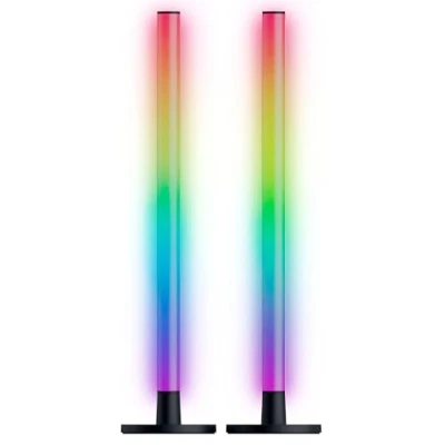 Image of Razer Aether Standing light bars RGB LED for gamers with USB C connection (40cm x 3.2cm, Chroma RGB, compatible Matter, Google and Alexa, customisable) Black