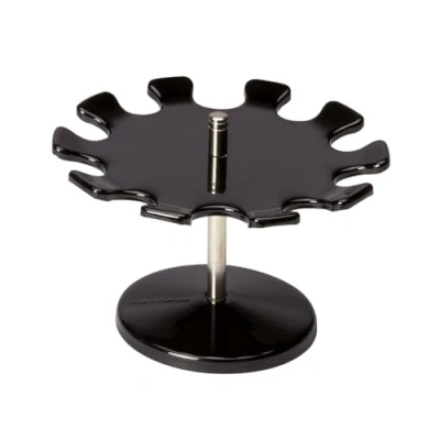 Image of MAUL Round Version Premium Stamp Holder Metal Rack for 10 Stamps Black
