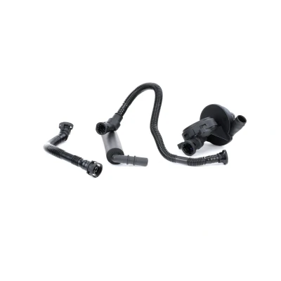 Image of 11157503523, 11157503523S1, 11157503524, 11157503524S1, 11157533346 Oil Trap, crankcase breather FEBI BILSTEIN 100703 with venting hoses BMW: 3 Saloon