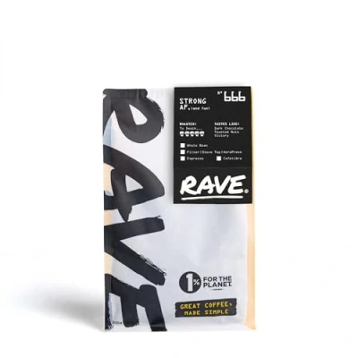 Image of Rave Coffee Strong AF Blend Nº 666, Espresso Grind Freshly Roasted Ground 250g