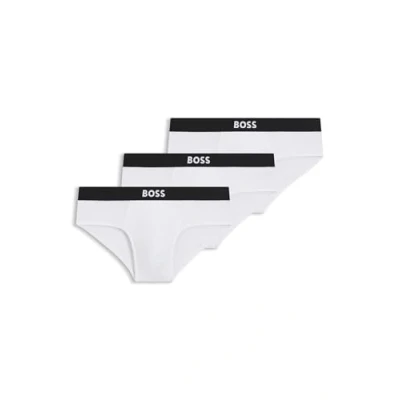 Image of BOSS HIP Brief 3 PACK Briefs, Men&#039;s, Size: Small, White