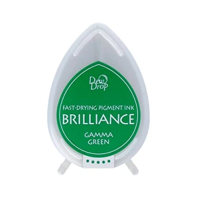 Image of Tsukineko Gamma Brilliance Dew Drop Ink Pad, Green