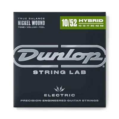 Image of Dunlop DEN1052 10 Light/Heavy 52 Nickel Electric Guitar Strings