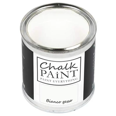 Image of Chalk Paint Everything® Bianco Gesso (Chalk White) 250 ml Water Based for Shabby Chic Furniture, Décor, and Upcycling Projects Non Toxic, Easy to Apply