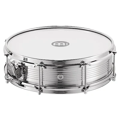 Image of Meinl Percussion Aluminum Series Caixa Large Instrument with Snare Diameter 14 Inches Aluminum, Silver (CA14)