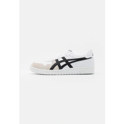 Image of Asics Sportstyle Japan Unisex Trainers, Size: 6, White/black leather and imitation