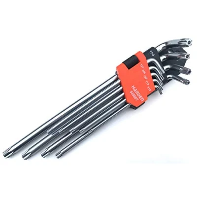 Image of HARDEN torx Security Tamper Proof Key Set 9 pcs, Long Length, T10 T50 (HAR 540607)