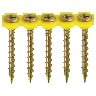 Image of TIMco Solo Yellow Phillips PH2 Collated Flooring Screw 4.2 x 50mm 1000 Box