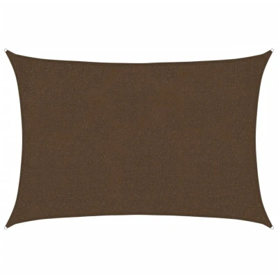 Image of vidaXL Sunshade Sail 160 g/m² Brown 2x3 m HDPE