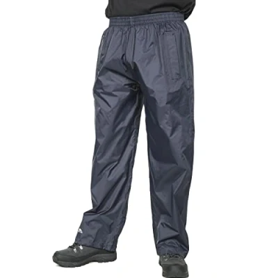 Image of Trespass Qikpac Pant Packaway TRS Tp75 Casual Trousers, Black, XXL Unisex Adult