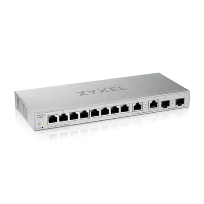 Image of Zyxel Multi Gig 12 Port Unmanaged Switch with 2 2.5G and 10G SFP+ Desktop/Wallmount [XGS1010 12]