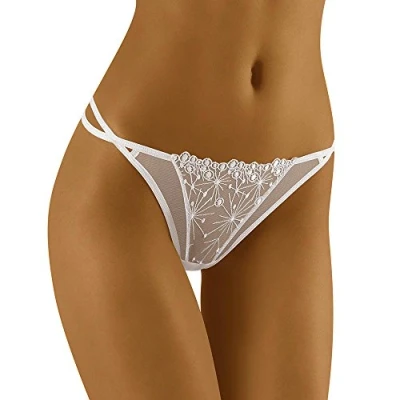 Image of Wolbar Women&#039;s Sexy Shorts Thongs Lace Low Waist Panties Briefs WB119, White,S