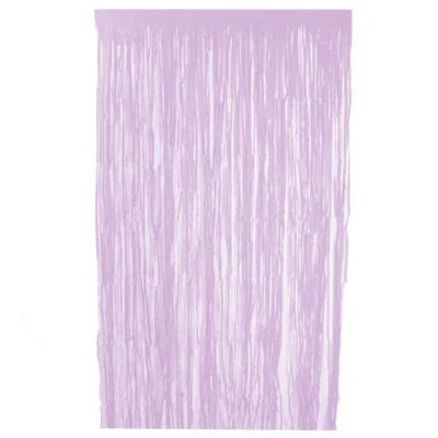 Image of Lilac Biodegradable Paper Fringe Door Curtain 1.9m x 99cm