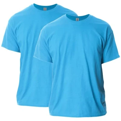 Image of Gildan Unisex&#039;s Ultra Cotton T Shirt, Style G2000, Multipack, Sapphire (2 Pack), L (Pack of 2)