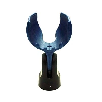 Image of Ammo Clip T1n1 Bullet Mic Holder for BlowsMeAway Productions Bulletini® and other similar Harmonica Microphones (Pearl Blue)