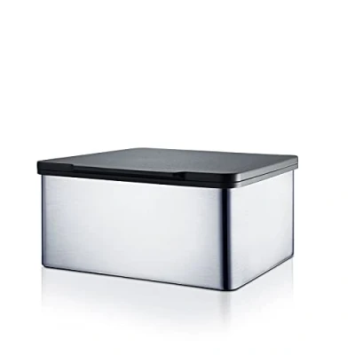 Image of Blomus 68821 Wet towel box Menoto, matt stainless steel,H 7,5 cm, B 15 L 13 cm