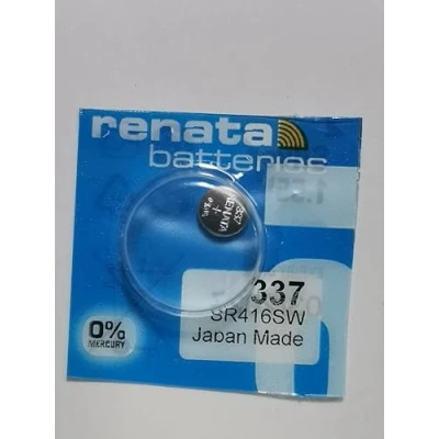 Image of 1 x Renata 337 Swiss Made Lithium Coin Cell Battery SR416SW