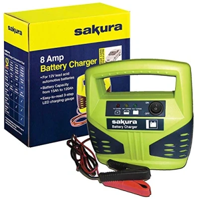 Image of UKB4C 12 Volt 8 Amp Car Battery Charger up to 2.5L for Ford Fiesta