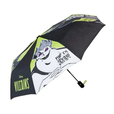 Image of Grupo Erik Disney Umbrella Villains Lightweight, Foldable &amp; Compact With Cover, Travel Umbrella, Kids Gifts