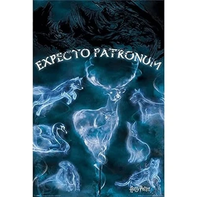 Image of Pyramid International Patronus Harry Potter Maxi Poster, Plastic/Glass, Multi Colour, 61 x 91.5 1.3 cm