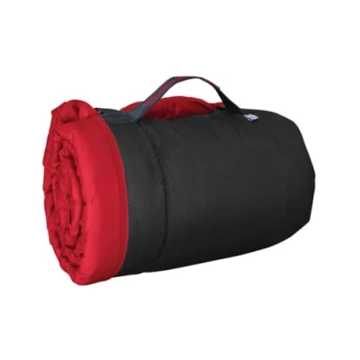 Image of Kurgo Waterproof Dog Bed, Outdoor Bed for Dogs, Portable Roll Pets, Perfect Travel, Hiking, Camping, Wander Loft Chili Red Large
