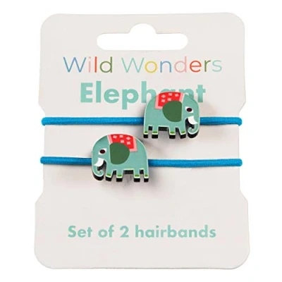 Image of Wild Wonders Elephant Hair Bands (set Of 2)