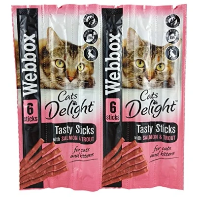 Image of Webbox Cats Delight Tasty Sticks with Salmon &amp; Trout 6 (6 Packs)