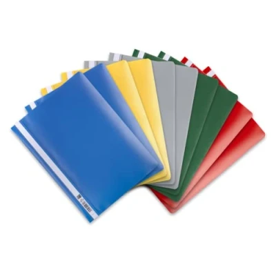 Image of Elba 100742 File Folder A4 Pack of 10 Plastic for Modern 31 x 22,8 0,3 cm assorted colours