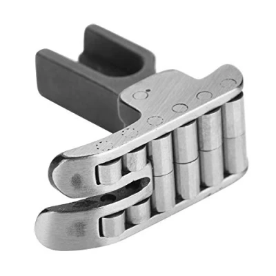 Image of Asixx R141 Steel Presser Foot, 12 Bearings, Part # Asixxf6dzmugtgp, Alloy Steel, Suitable for Thick Cloth and Curved Seams