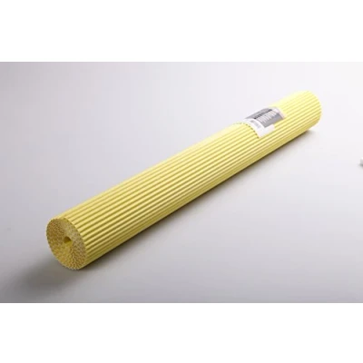 Image of Clairefontaine Ref 451015C Maildor Corrugated Cardboard Roll (Single Roll) 2 x 0.70m Size, 175gsm Board, Suitable for Making 3D Creations Lemon Yellow