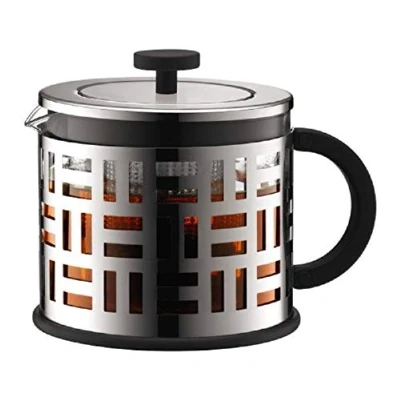 Image of Bodum Eileen Tea Press with Plastic Infuser, Borosilicate Glass 1.5 L/51 oz, Shiny