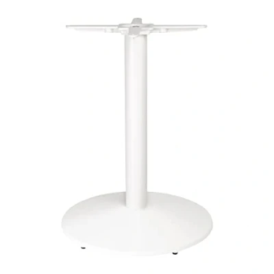 Image of Bolero Heavy Duty Cast Iron Round Table Base White Bar Dining Clubs Restaurant Cafes Pubs Dimensions: 548(W)x728(H)mm FT029