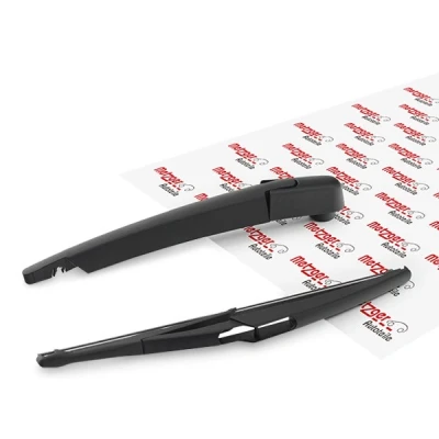 Image of 2048200744, 2048202245, A2048200744, A2048202245 wiper Arm METZGER 2190296 Rear with cap, integrated blade MERCEDES BENZ: C Class T modell