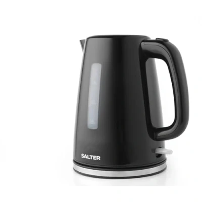Image of Salter EK5831BLK 1.7 L Deco Kettle Rapid Boil, 360 Swivel Base, Removable Limescale Filter, Water Level Indicator, Modern Kettle, Boil Dry Sensor &amp; Auto Shut Off, Otter Controller, 3000 W
