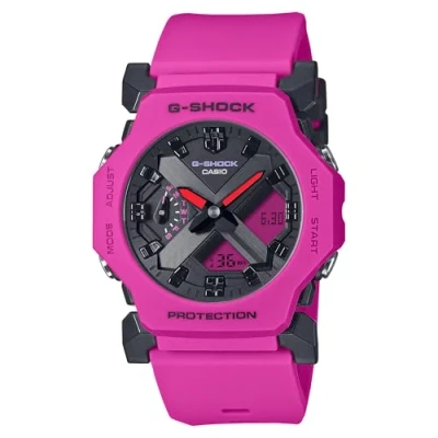 Image of G SHOCK Unisex Chronograph watch, Size: One Size, Pink