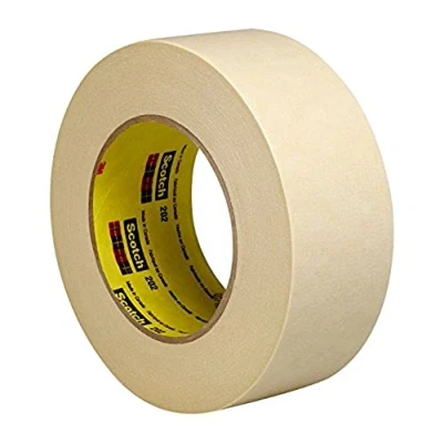 Image of 3M 202 Crepe Masking Tape, 18 mm x 50 m, Beige, Pack of 48