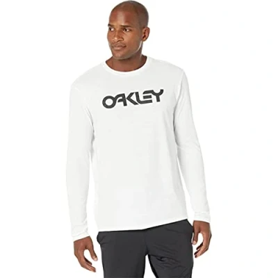 Image of Oakley Unisex&#039;s Mark Ii Long Sleeve Tee 2.0 T Shirt, White/Black, Large