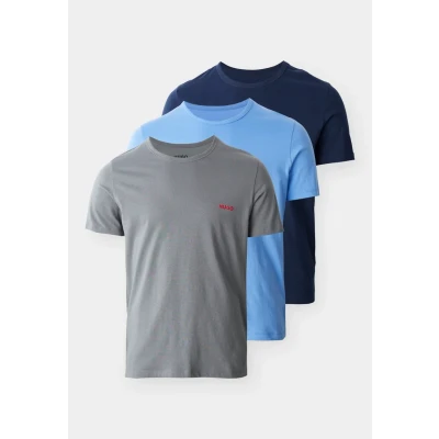 Image of HUGO 3 PACK Pyjama top, Men&#039;s, Size: Small, Grey/blue