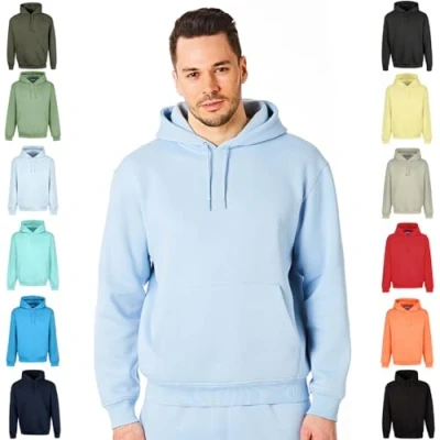 Image of RIPT RCSWT763 Men&#039;s Hooded Soft Touch Loungewear Hoodie Sweatshirt Top, Cashmere Blue , S
