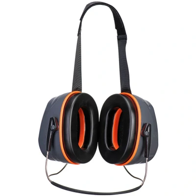 Image of Portwest HV Extreme Ear Defenders Neckband Grey/Orange