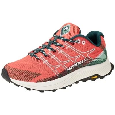 Image of Merrell MOAB Flight Trail running shoes, Women&#039;s, Size: 4, Coral Textile