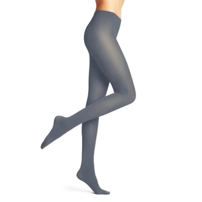 Image of FALKE Women&#039;s Pure Matt 50 DEN W TI Semi Opaque Plain 1 Pair Tights, Grey (Steel 3250) new eco friendly, S M