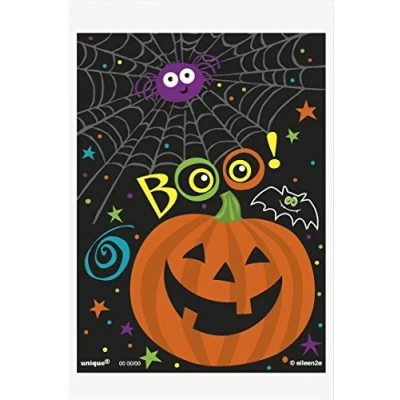 Image of Unique Party 47438 Pumpkin Pals Halloween Treat Bags, Pack of 50