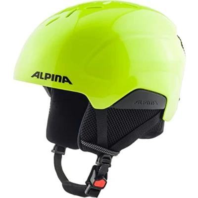 Image of ALPINA Unisex Children, PIZI ski helmet, neon yellow matt, 46 51 cm
