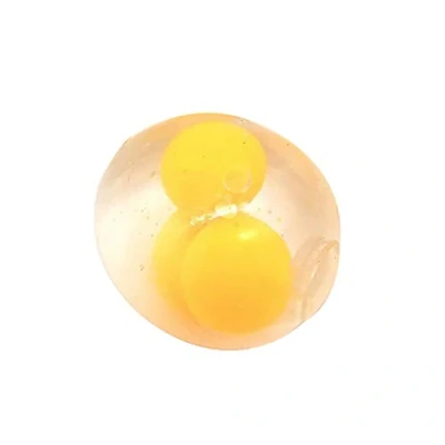 Image of Clear Sensory Stress Ball, Yolk Ball Fidget Toys, Anti Squeeze Toy, Relief Non Toxic Squishy Squeezing Balls for Kids &amp; Adults, Decompression Toy (Clear)